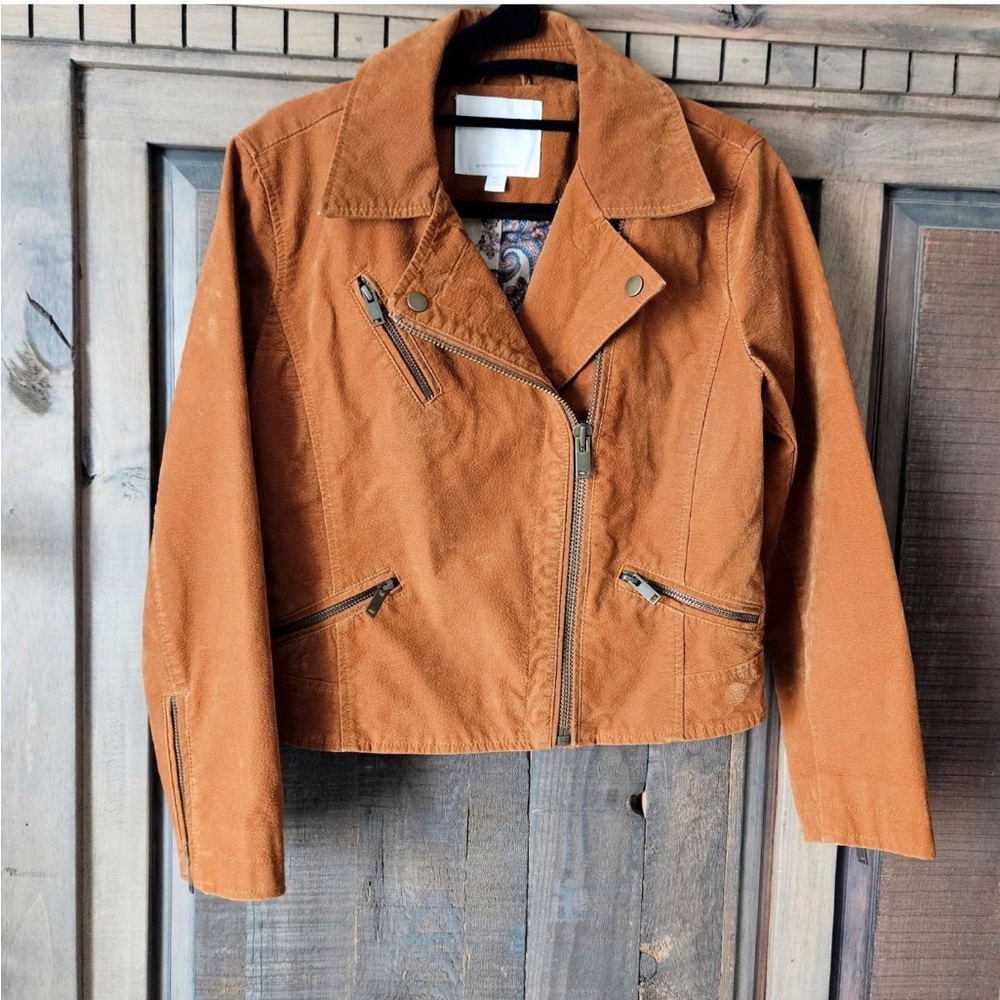 Anthropologie Brown Leather Jacket